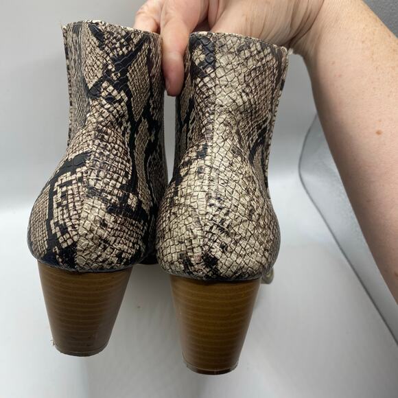 Coconuts by Matisse Going West Snakeskin Ankle Boots Women’s 10 - Picture 4 of 7